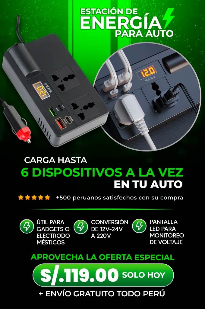 Estación de energía para auto