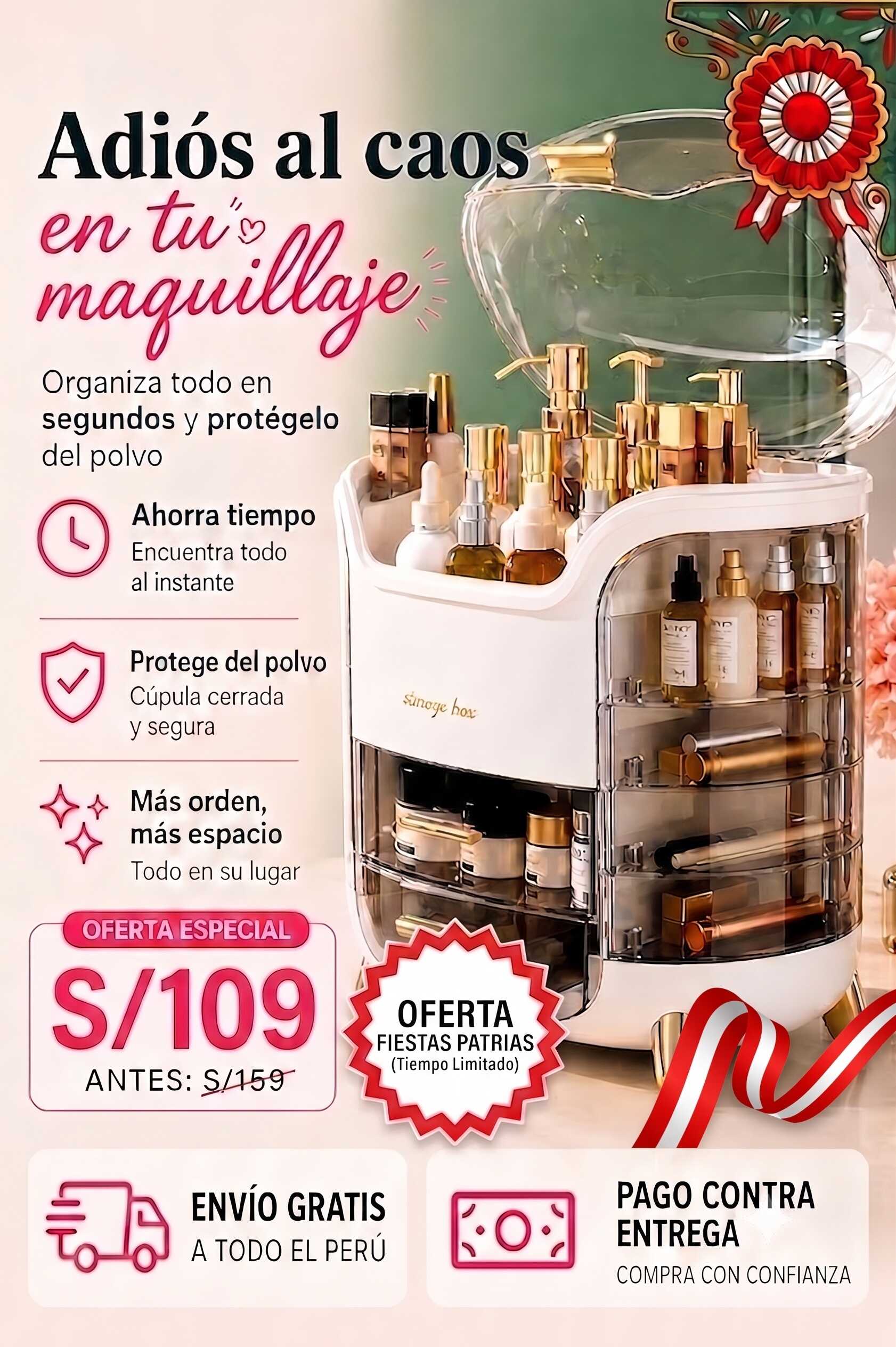 LuxeBeauty Organizer - Organizador de Maquillaje
