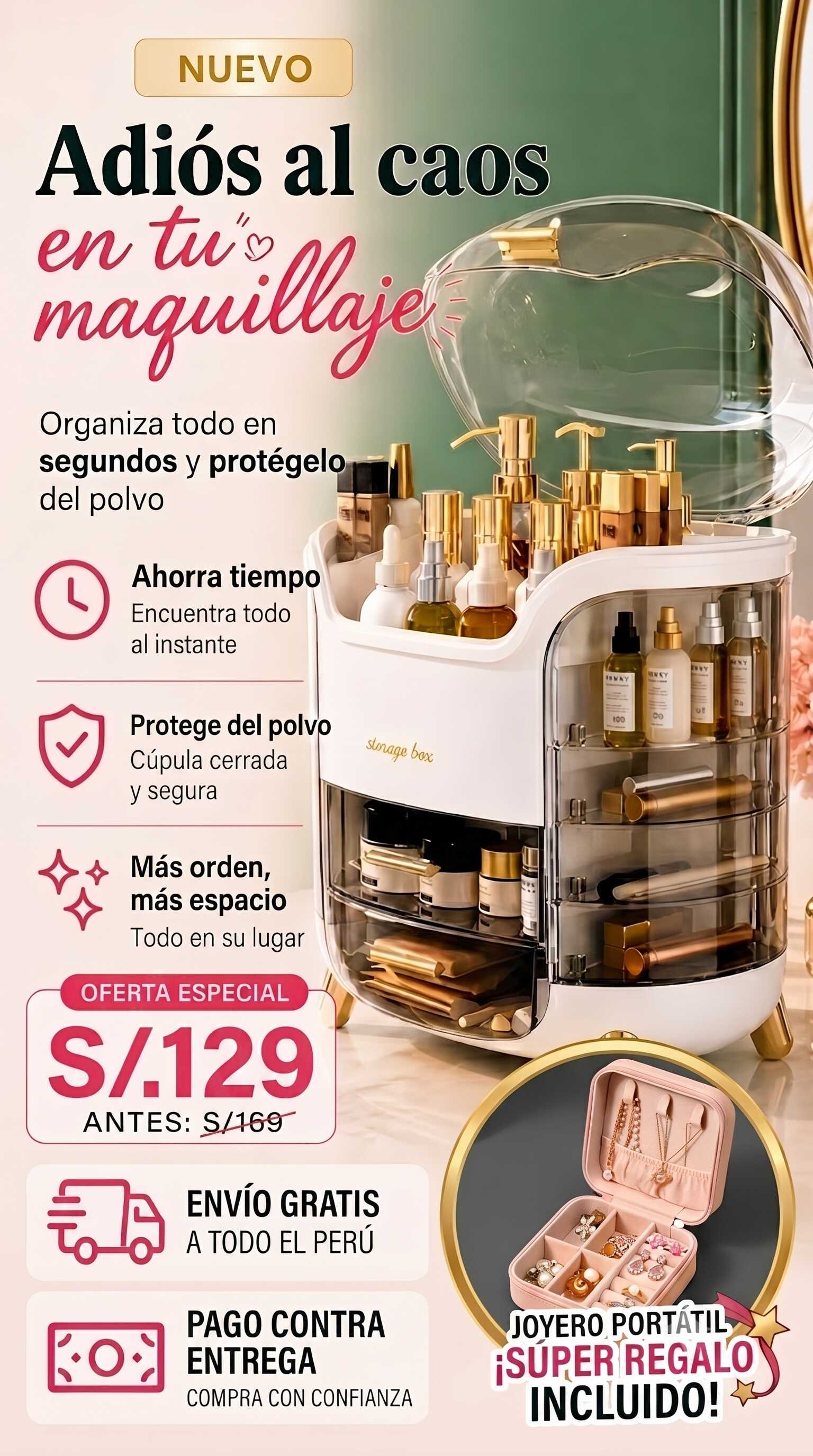 LuxeBeauty Organizer - Organizador de Maquillaje